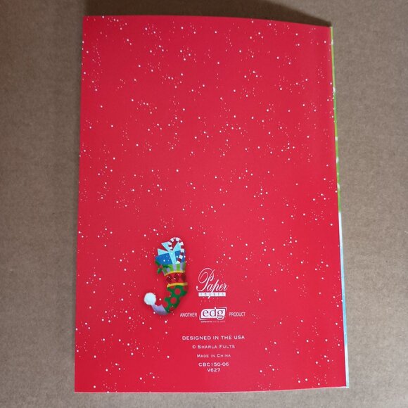 10 unused Christmas cards with envelopes Santa with gifts - Picture 5 of 5